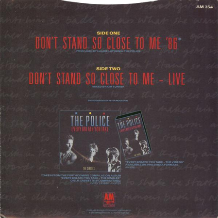The Police - Don't Stand So Close To Me '86 (Disc Vinil) [1]