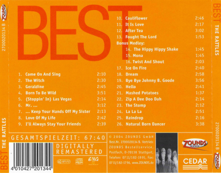 The Rattles - Best - Come On And Sing (CD) [1]