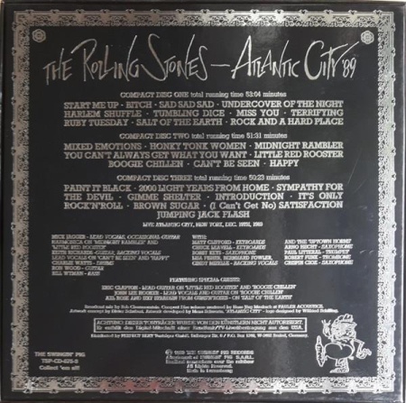 The Rolling Stones - Atlantic City '89 (CD) [1]