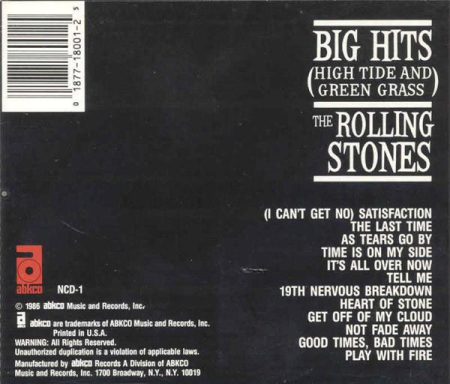 The Rolling Stones - Big Hits (High Tide And Green Grass) (CD) [1]