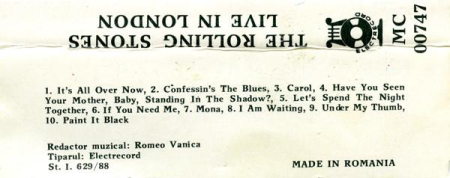 The Rolling Stones - Live In London (Caseta Audio) [1]