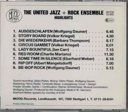 The United Jazz+Rock Ensemble - Highlights [1]