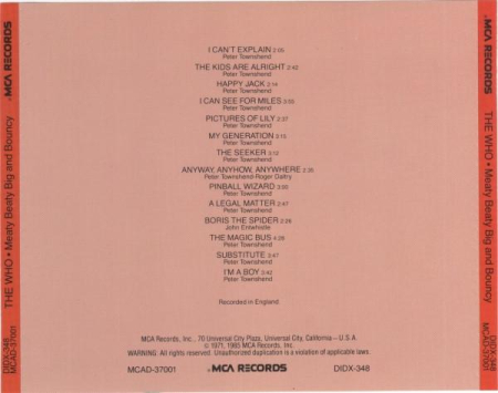 The Who - Meaty Beaty Big And Bouncy [1]