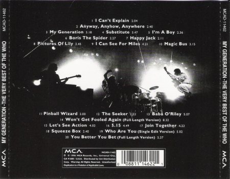 The Who - My Generation - The Very Best Of The Who (CD) [1]