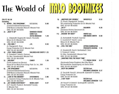 The World Of Italo Bootmixes (CD) [1]