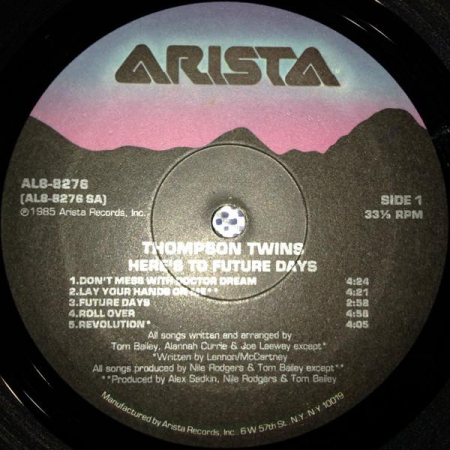 Thompson Twins - Here's To Future Days, (Disc Vinil) [1]