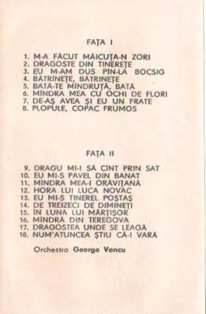 Tiberiu Ceia - M-a Făcut Măicuța-n Zori (Caseta Audio) [1]