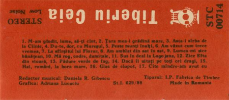 Tiberiu Ceia - M-am Gîndit, Lume, Să-ți Cînt (Caseta Audio) [1]