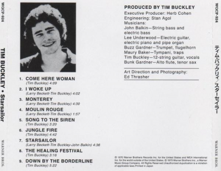 Tim Buckley - Starsailor, (CD) [1]