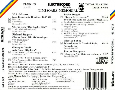 Timișoara Memorial, (CD) [1]