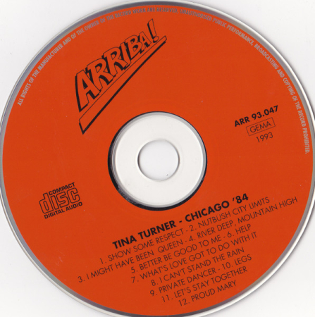 Tina Turner - Chicago '84 (CD) [1]