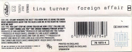 Tina Turner - Foreign Affair (Caseta Audio) [1]