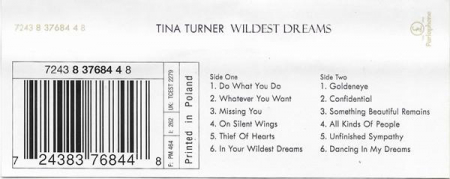 Tina Turner - Wildest Dreams, (Casetă Audio) [1]