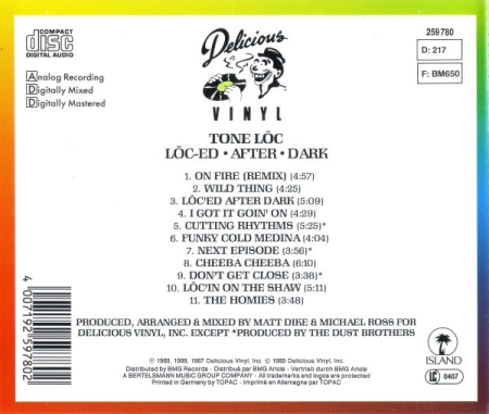 Tone Loc - Lōc'ed After Dark (CD) [1]