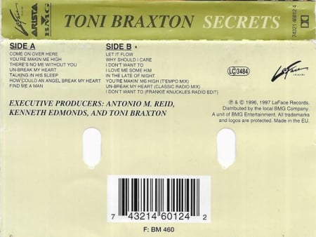 Toni Braxton - Secrets (Caseta Audio) [1]