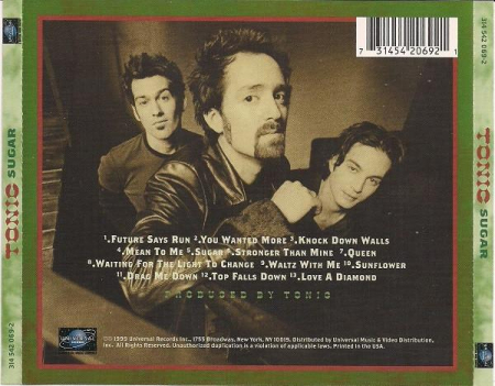 Tonic - Sugar, (CD) [1]
