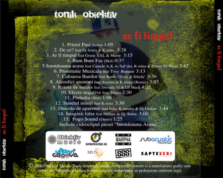 Tonik Obiektiv – Ar Fi Timpul (CD) [1]