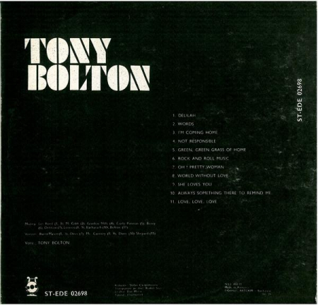 Tony Bolton - Rock And Roll Music, (Disc Vinil) [1]