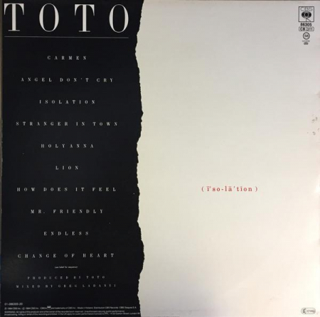 Toto - Isolation, (Disc Vinil) [1]