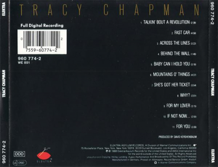 Tracy Chapman - Tracy Chapman, (CD) [1]
