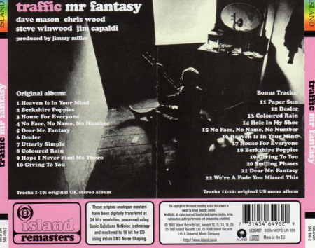 Traffic - Mr. Fantasy, (CD) [1]