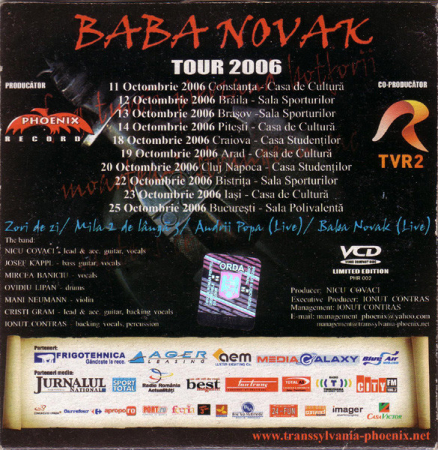 Transsylvania Phoenix* – Baba Novak Tour 2006 (CD) [1]
