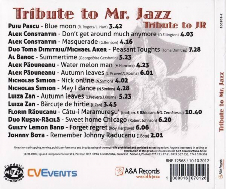 Tribute To Mr. Jazz, (CD) [1]