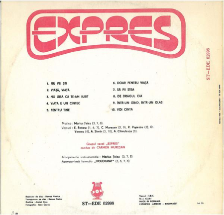 Trio Expres - Pentru Tine (Disc Vinil) [1]