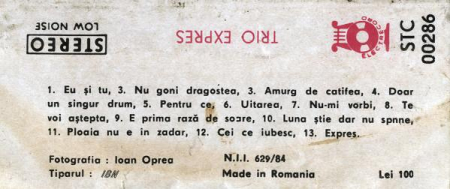 Trio Expres - Trio Expres, (Casetă Audio) [1]