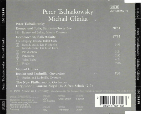 Tschaikowsky*, Glinka*, The New Philharmonic Orchestra* – Romeo Und Julia, Dornröschen, Ruslan Und Ludmilla (CD) [1]