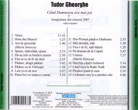 Tudor Gheorghe – Când Dumnezeu Era Mai Jos ‎– Petrecere Cu Taraf 3 (CD) [1]