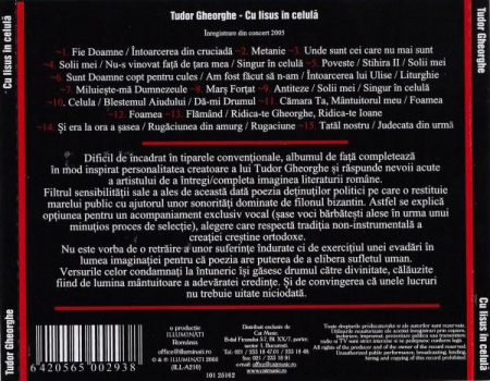 Tudor Gheorghe - Cu Iisus În Celulă, (CD) [1]