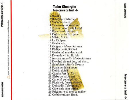Tudor Gheorghe - Petrecerea Cu Taraf 1, (CD) [1]