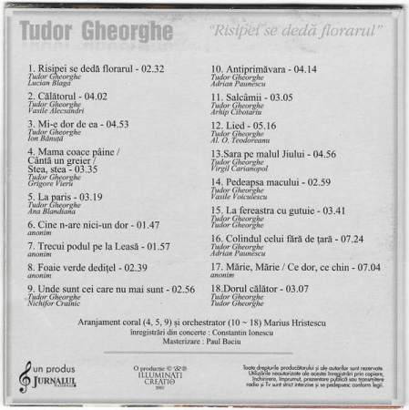 Tudor Gheorghe - Risipei Se Dedă Florarul, (CD) [1]
