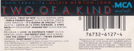 Two Of A Kind - Music From The Original Motion Picture Soundtrack (Caseta Audio) [1]