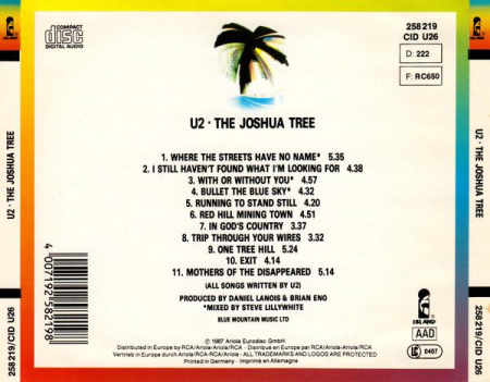 U2 - The Joshua Tree (CD) [1]