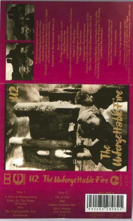 U2 - The Unforgettable Fire, (Casetă Audio) [1]