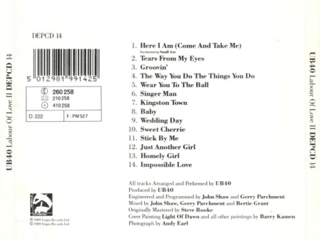 UB40 - Labour Of Love II (CD) [1]