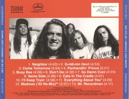 Ugly Kid Joe - America's Least Wanted (CD) [1]