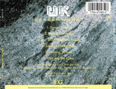 UK - Danger Money (CD) [1]