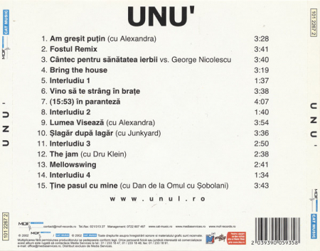 Unu' - Unu' , (CD) [1]