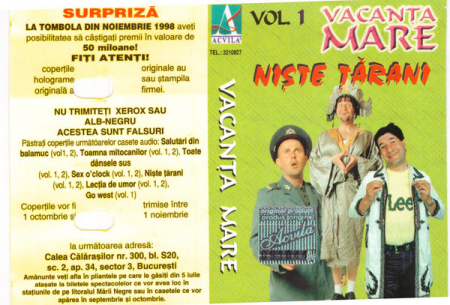 Noutăți - Vacanța Mare – Niște Țărani vol. 1 (CASETA)