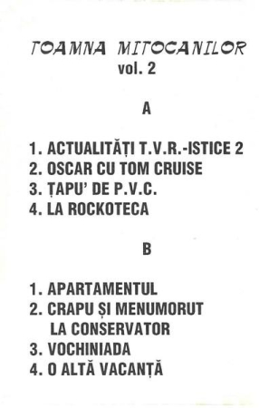 Vacanța Mare - Toamna Mitocanilor vol. 2 (Casetă Audio) [1]