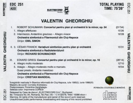 Valentin Gheorghiu - Valentin Gheorghiu , (CD) [1]