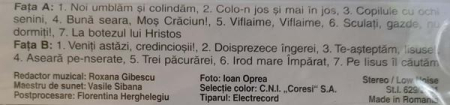 Valeria Peter Predescu - Bună Seara, Moș Crăciun, (Casetă Audio) [1]