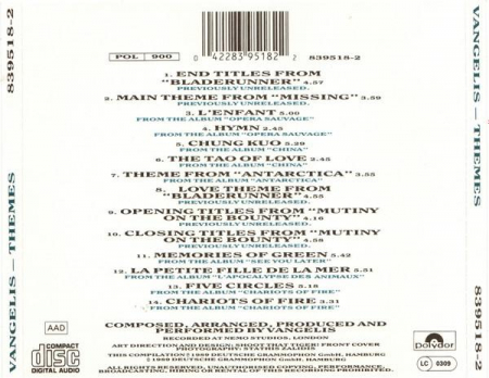 Vangelis - Themes, (CD) [1]