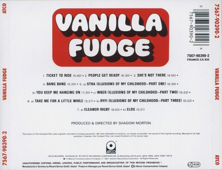 Vanilla Fudge - Vanilla Fudge, (CD) [1]