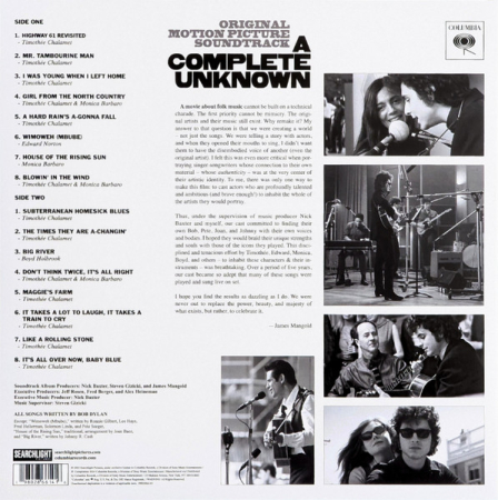Various – A Complete Unknown (Original Motion Picture Soundtrack [1]