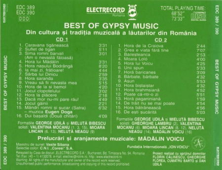 Various - Best Of Gypsy Music (Din Cultura Și Tradiția Muzicală A Lăutarilor Din România), (CD) [1]