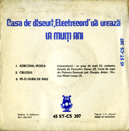 Various – Casa De Discuri Electrecord Vă Urează La Mulți Ani 1985 (VINIL) [1]
